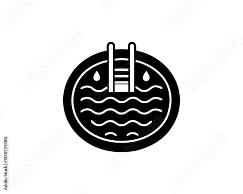 creative details Swimming Pool Icon vector illustration