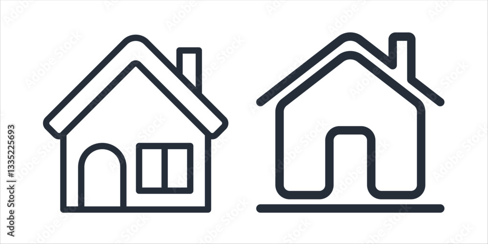House icon symbol vector sign isolated on white background illustration for graphic and web design House icon symbol vector sign isolated on white background illustration for graphic and web design