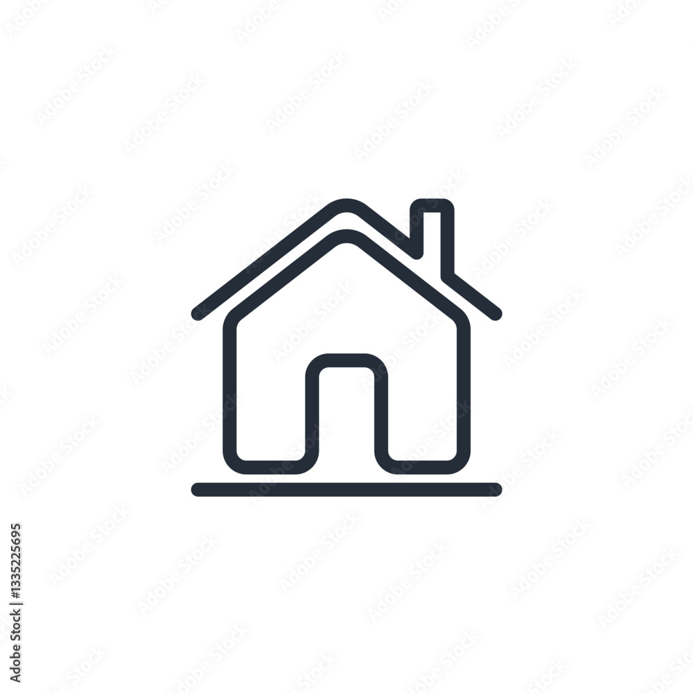 House icon symbol vector sign isolated on white background illustration for graphic and web design House icon symbol vector sign isolated on white background illustration for graphic and web design