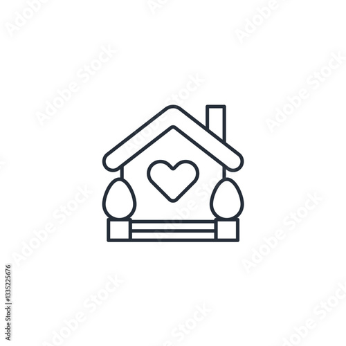 House icon symbol vector sign isolated on white background illustration for graphic and web design