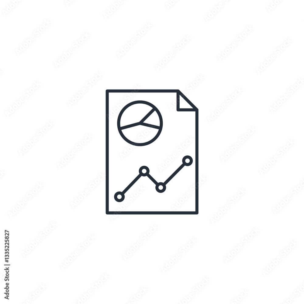 document report icon symbol vector sign isolated on white background illustration for graphic and web design