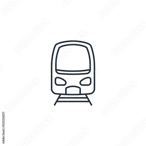 Train icon symbol vector sign isolated on white background illustration for graphic and web design