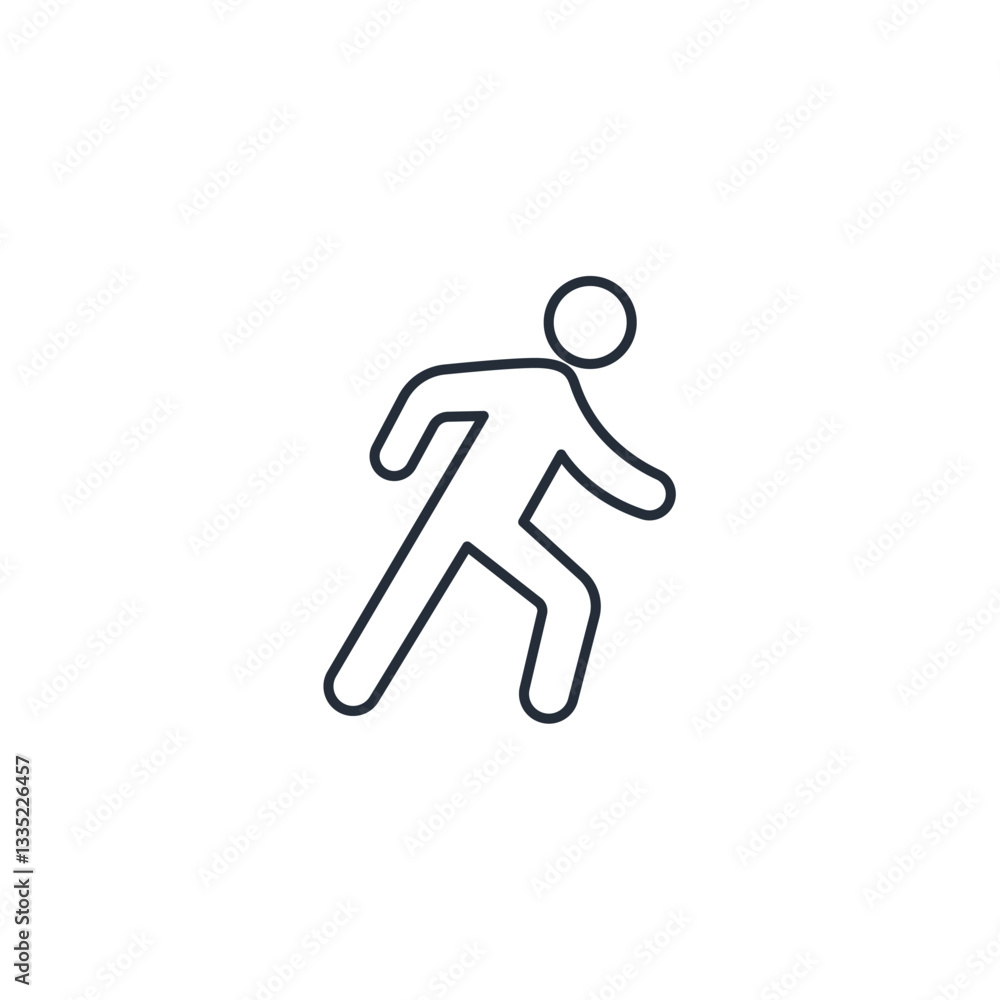 People Walking icon symbol vector sign isolated on white background illustration for graphic and web design People Walking icon symbol vector sign isolated on white background illustration for graphic and web design