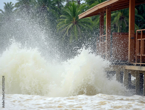 Wallpaper Mural water flowing from the water fountain Torontodigital.ca