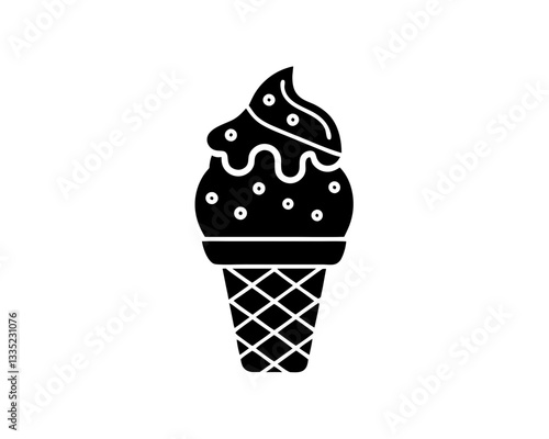 creative details Ice Cream Icon vector illustration 