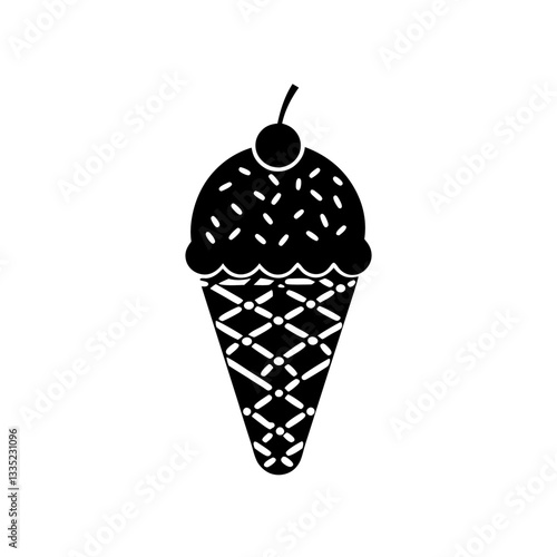 creative details Ice Cream Icon vector illustration 