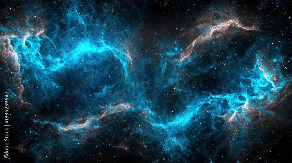 A deep blue nebula with swirling patterns and lighter shades of blue and white. A deep blue nebula with swirling patterns and lighter shades of blue and white.