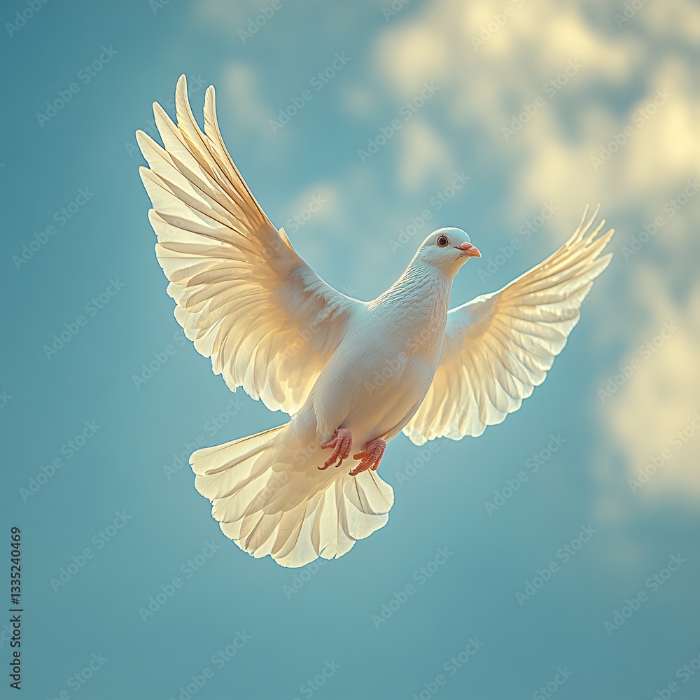 Obraz premium Holy white dove 