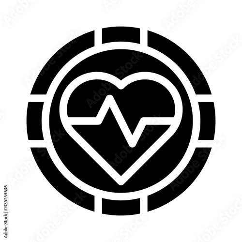 defibrillator glyph icon