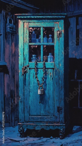 Chained Medicine Cabinet, Opioid Use Disorder