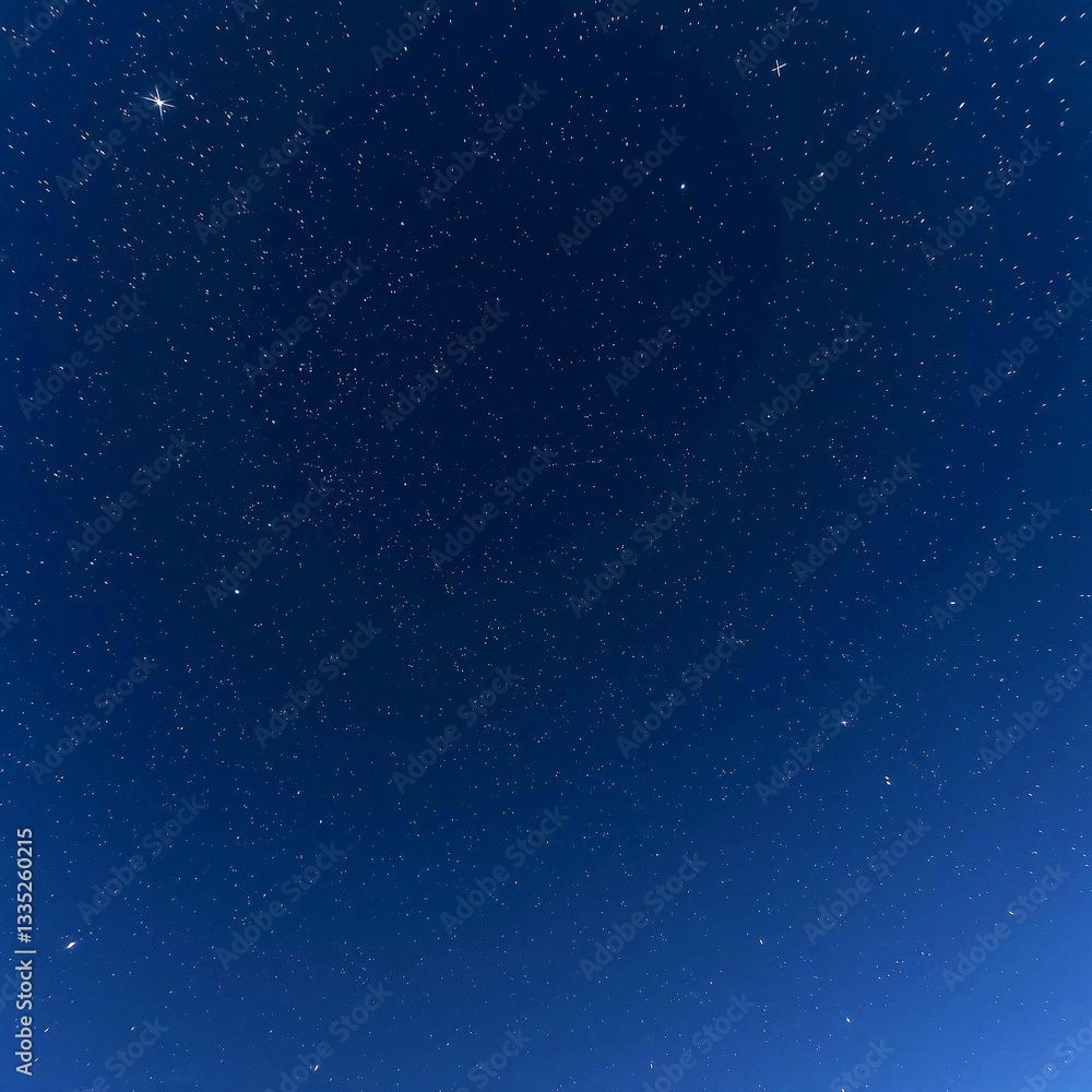 Fototapeta premium Glimpses of Celestial Harmony: Stars Illuminating the Starry Night Sky