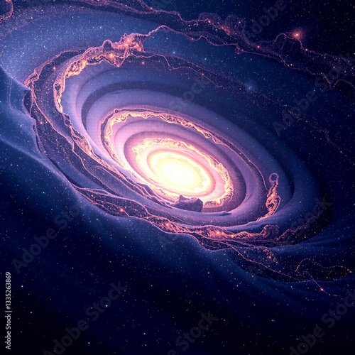 Galactic Vortex: A Swirling Whirlpool of Mystical Energies Embodied in Interstellar Cosmic Patterns
