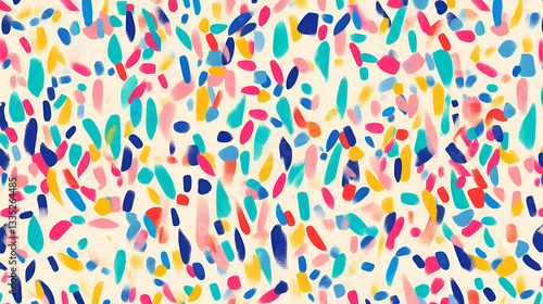 Colorful  confetti border frame