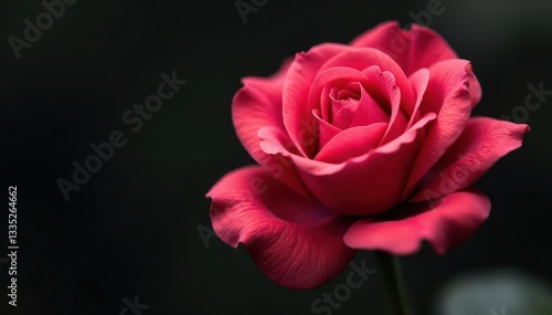 Intricate veins, velvety surface; monochrome rose petal , photography, soft
