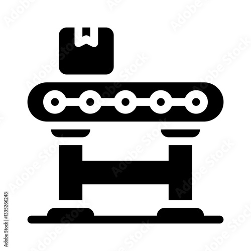 conveyor belt glyph icon