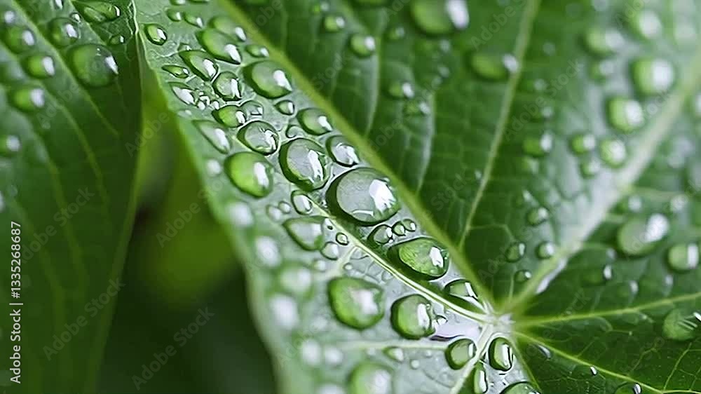 green leaf in the wind with morning dew green leaf in the wind with morning dew