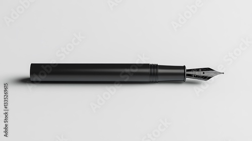 Wallpaper Mural A sleek black fountain pen with a shiny nib, designed for elegant writing. Torontodigital.ca
