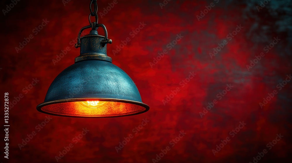 Obraz premium Vintage industrial pendant lamp