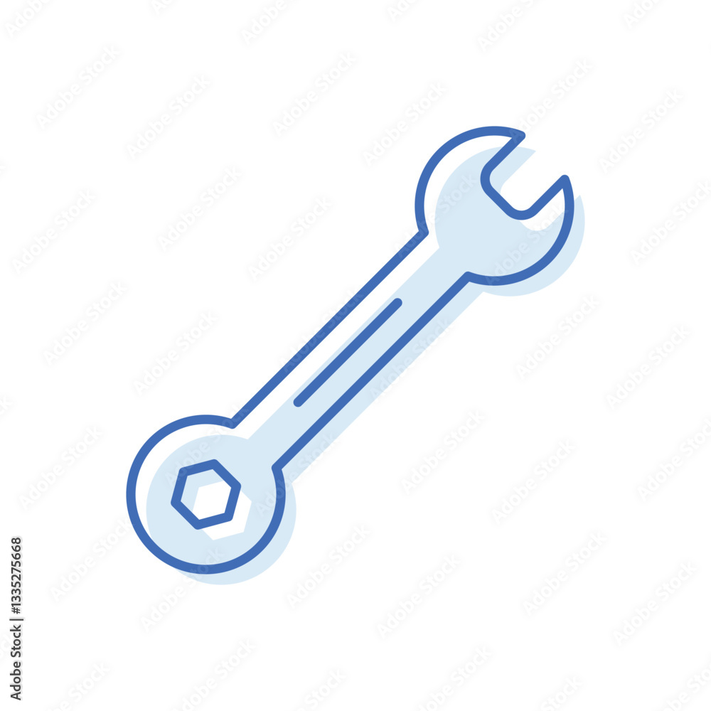 Wrench Vector icon Wrench Vector icon