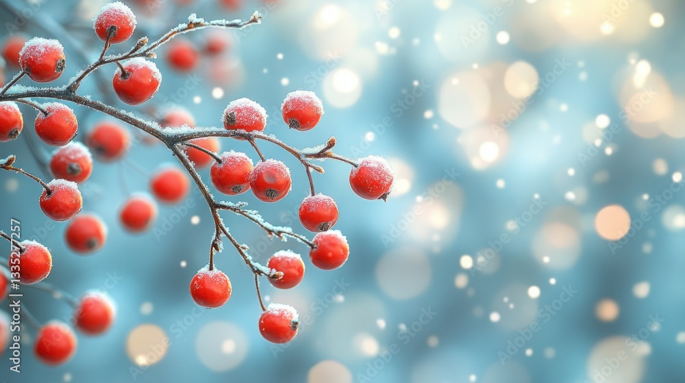 Winter berries in frost Winter berries in frost