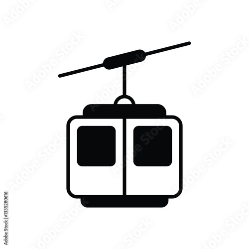 Cable Car Vector icon