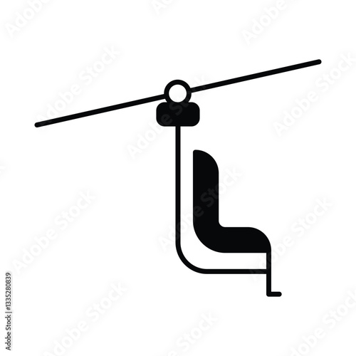 Ski Lift Vector icon