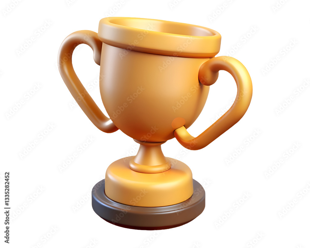 3D Golden Trophy Cup Victory & Achievement PNG transparent background 3D Golden Trophy Cup Victory & Achievement PNG transparent background