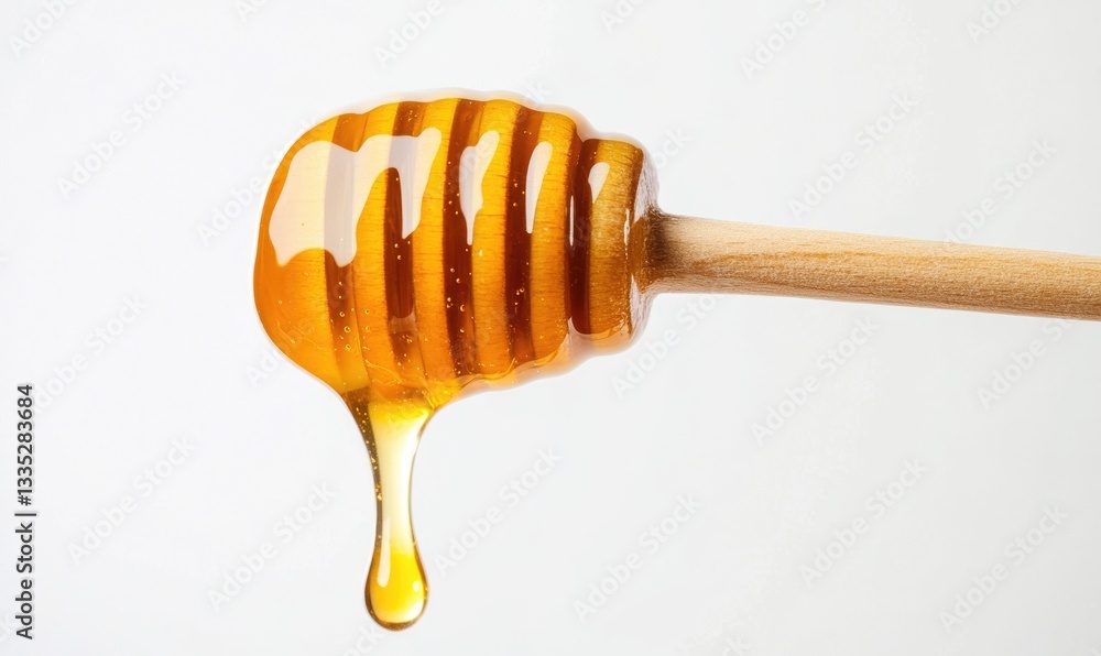 A honeycomb is dripping with honey A honeycomb is dripping with honey