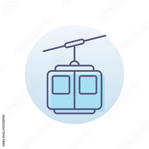 Cable Car Vector icon