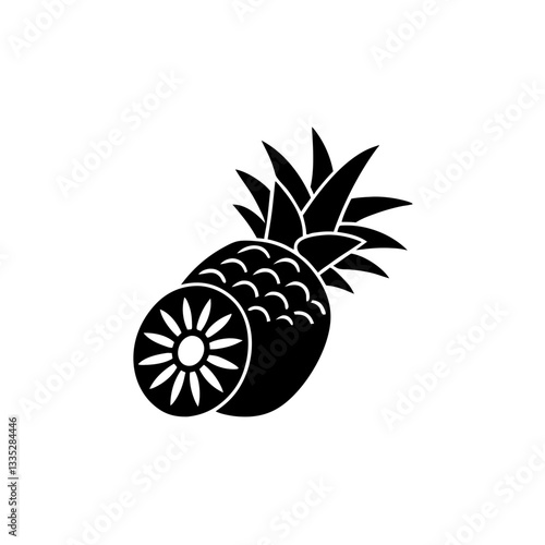 creative details Pineapple Icon vector illustration