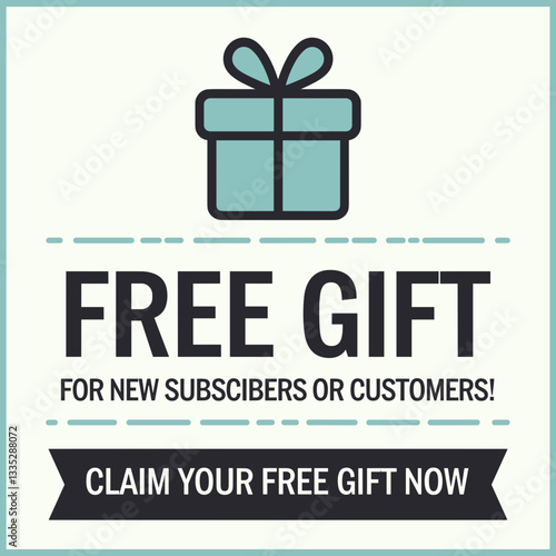Claim Your Free Gift - Promotional Giveaway Banner