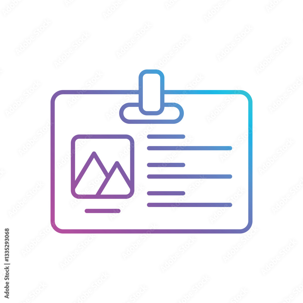Ski Pass Vector icon Ski Pass Vector icon