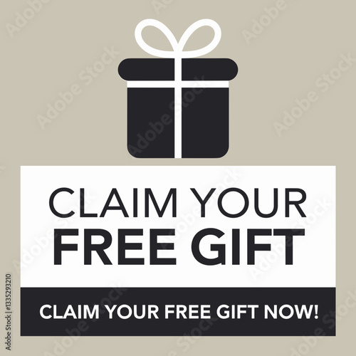 Claim Your Free Gift - Promotional Giveaway Banner
