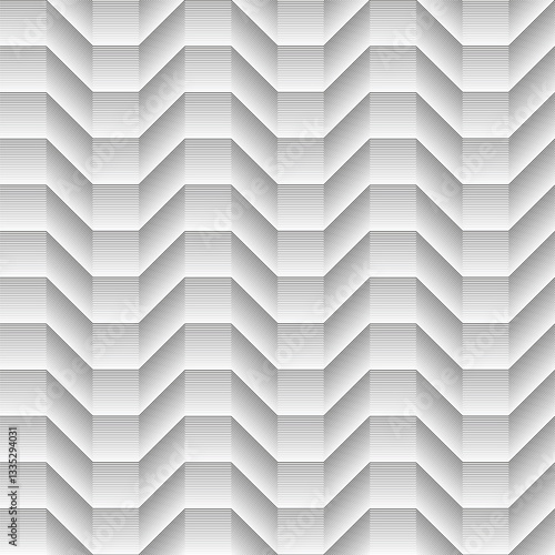 Geometrical black shaded cubical seamless waves pattern lines