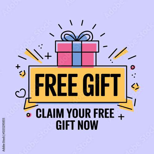 Claim Your Free Gift - Promotional Giveaway Banner
