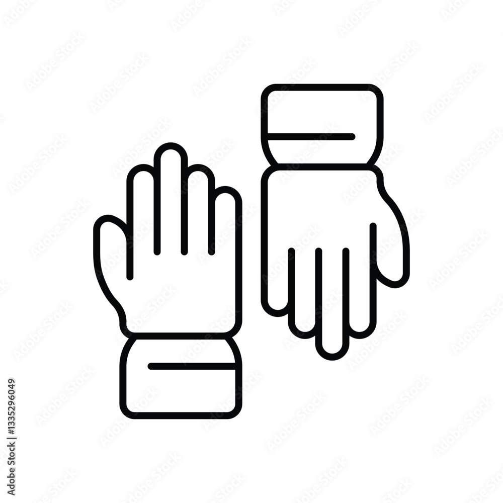 Obraz premium Gloves Vector icon
