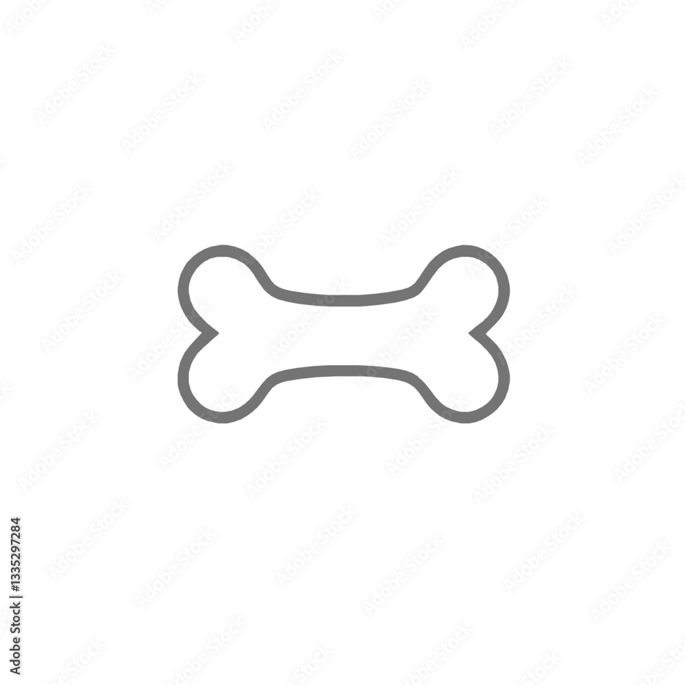 Simple 2D Black & White Bone Simple 2D Black & White Bone