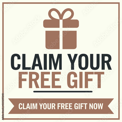 Claim Your Free Gift - Promotional Giveaway Banner