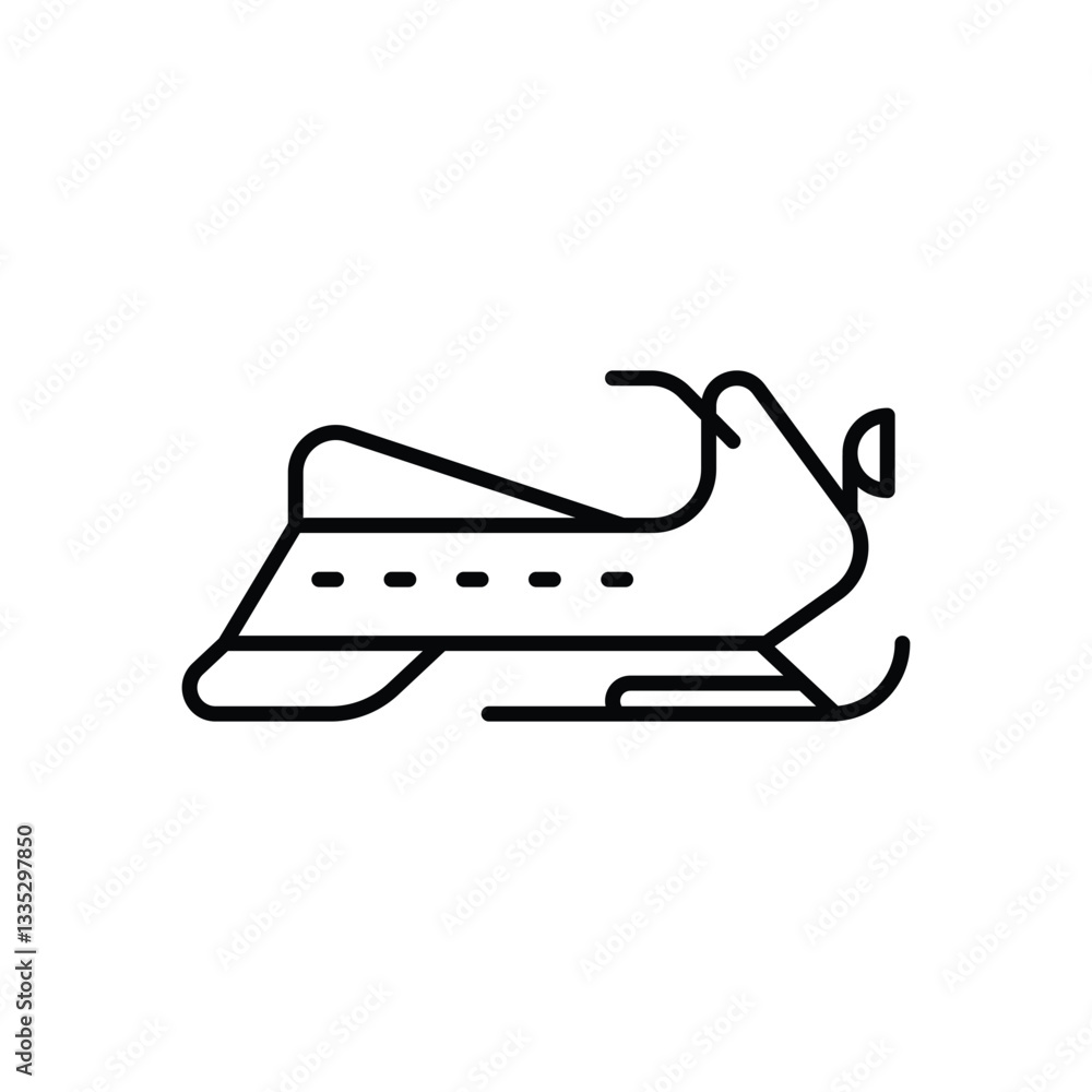 Snowmobile Vector icon Snowmobile Vector icon