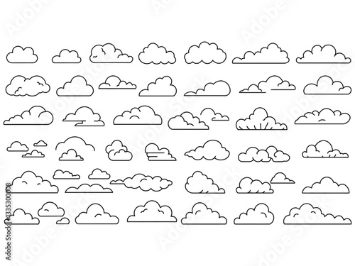 Wallpaper Mural set of clouds Torontodigital.ca