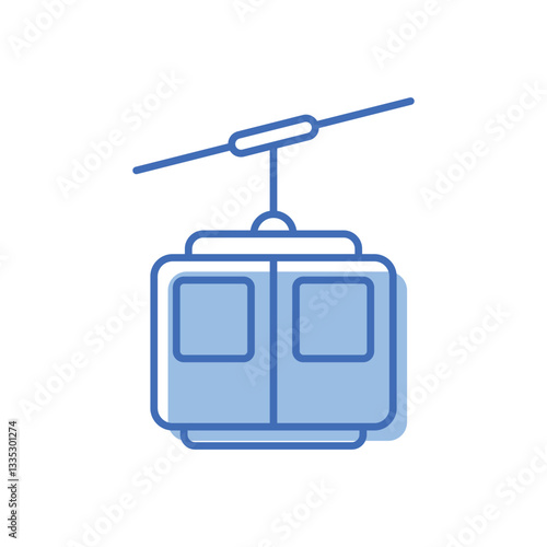 Cable Car Vector icon