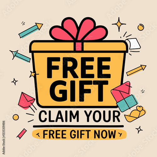 Claim Your Free Gift - Promotional Giveaway Banner