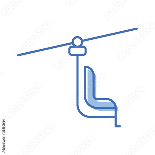 Ski Lift Vector icon