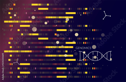 Genetics Sequencing - Precision Medicine - Abstract Illustration