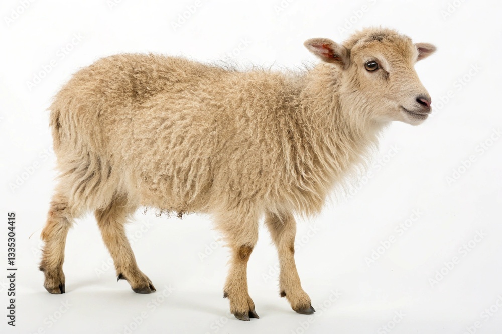 Fototapeta premium pygmy sheep isolated on white background
