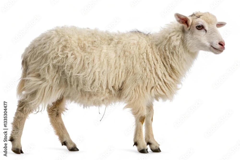 Fototapeta premium bali sheep isolated on white background