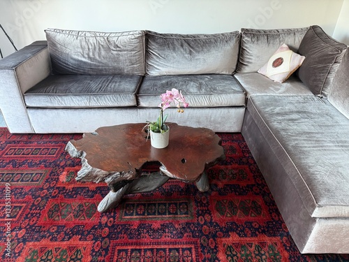 sofa and beautiful unicat table