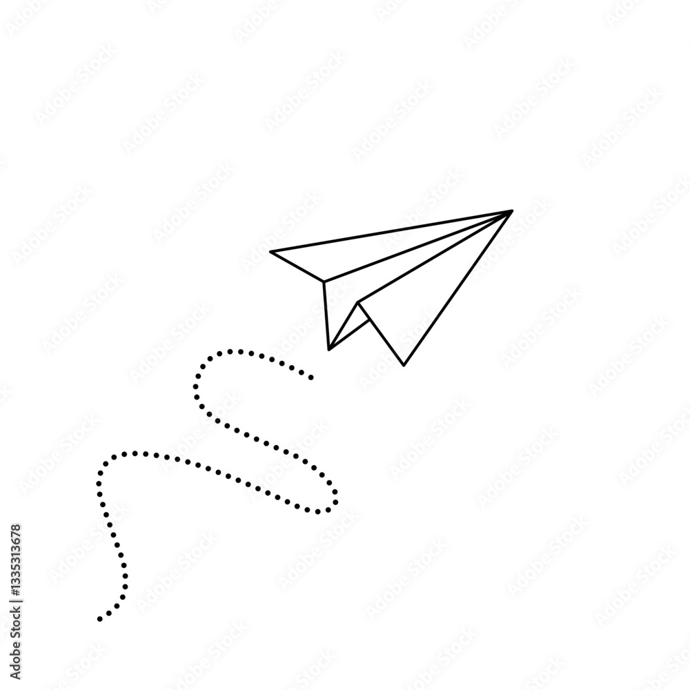 paper plane isolated on white paper plane isolated on white