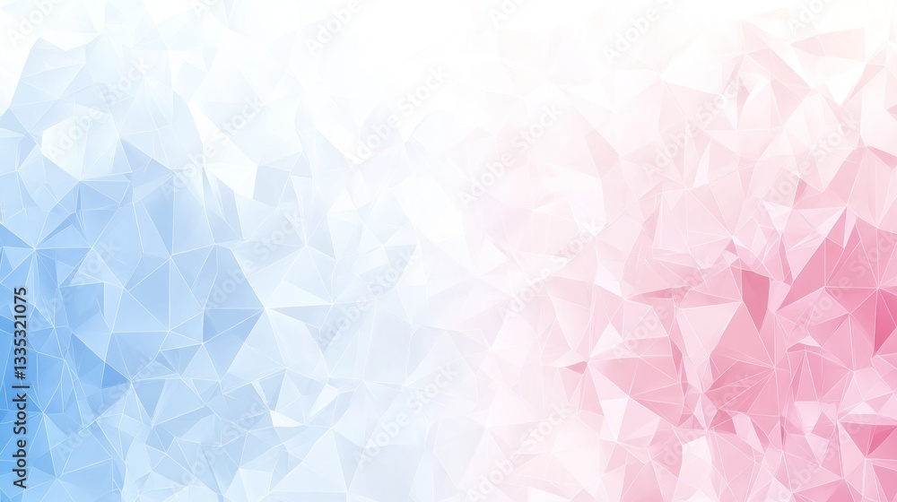 Fototapeta premium Abstract Pink and Blue Polygonal Mosaic Background