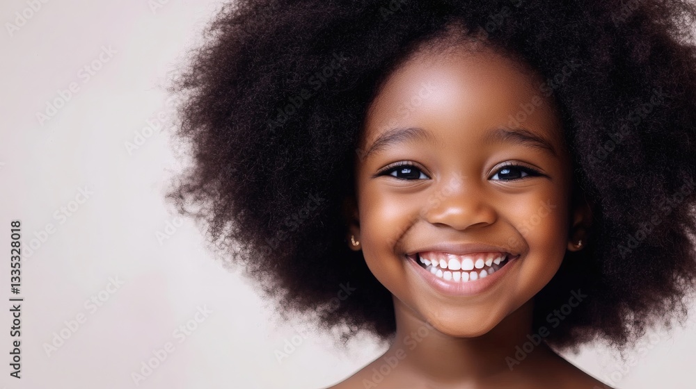 Beautiful little girl with a wide and cheerful smiling face Beautiful little girl with a wide and cheerful smiling face